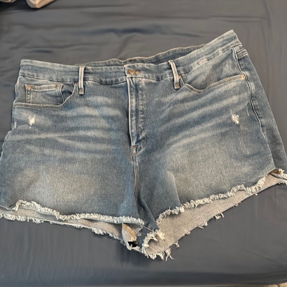 Good American Denim Blue Women's Shorts